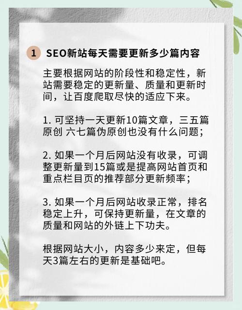 每天更新多少文章才能有效提升网站SEO优化效果？