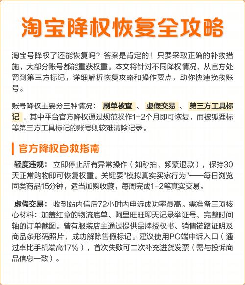 淘宝商品被降权后还有没有可能通过某种方法恢复权重，重新崛起呢？