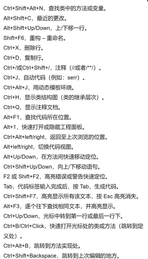 IDEA快捷键大全包含哪些？