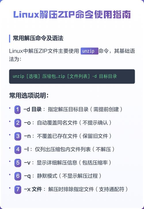 Linux中常用的文件解压指令包括哪些？