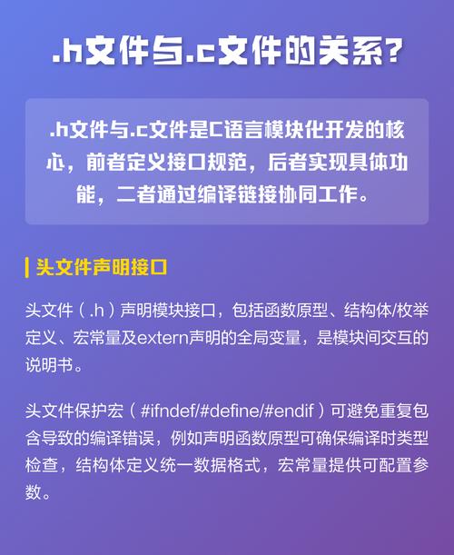 .c和.h文件在项目中有什么根本的不同之处？