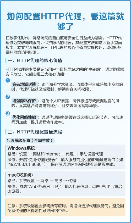 使用HTTP代理能解决哪些网络访问限制问题？