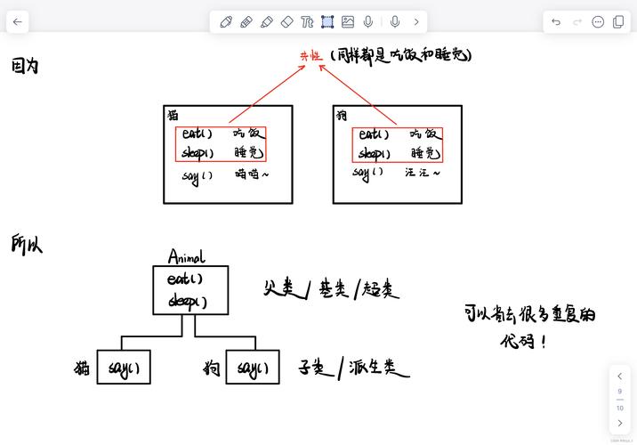 Java基础语法中，如何通过继承实现多态和代码复用？