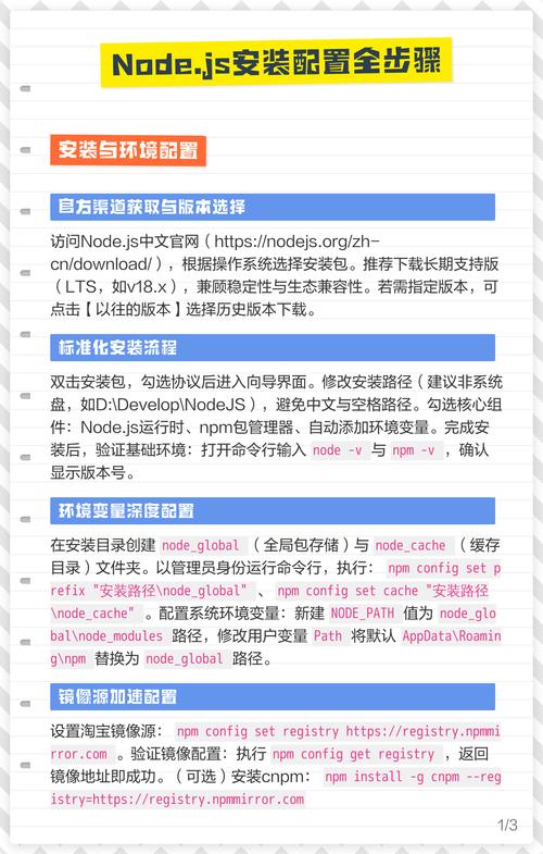 Node.js安装与配置环境步骤详解？