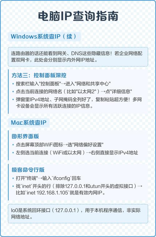 如何查询当前电脑的具体IP地址信息？