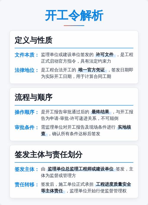 开工令和项目章在本质区别上，哪个更关键？