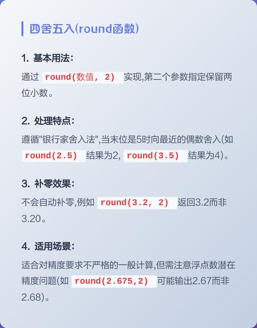 如何用Python的round函数精确保留两位小数？