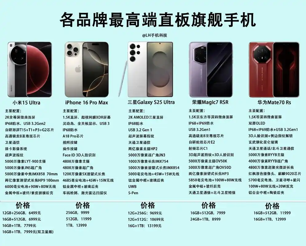 目前手机市场有哪些知名品牌，能否推荐一下十大手机品牌排行榜？