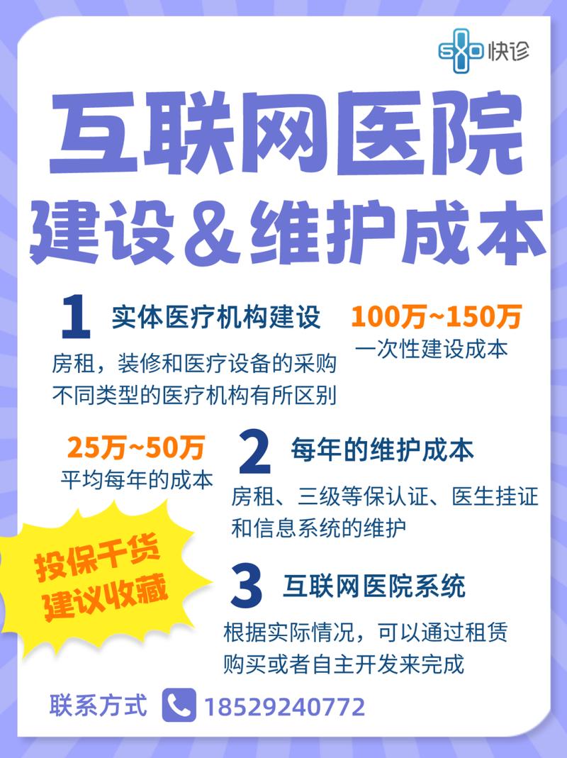 建设一个互联网医院系统大概需要多少钱？