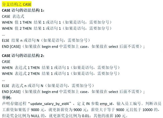 MySQL中CASE语句如何根据不同条件返回不同值？