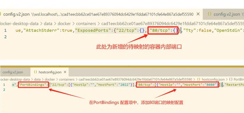 如何对已创建的Docker容器进行端口映射的修改操作？