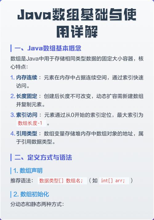 Java数组定义与使用教程（二）中，如何高效处理复杂数组操作技巧详解？