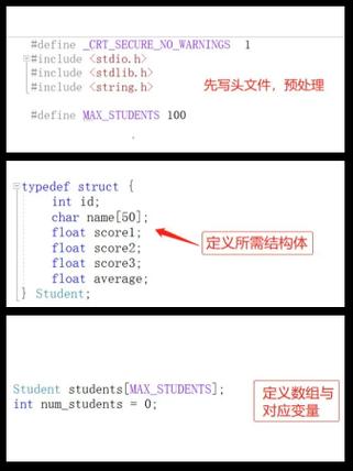 如何用C语言编写一个包含源码和文档的学生成绩排名系统？