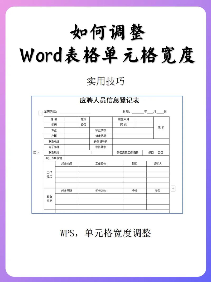 如何让表格中的单元格宽度实现自适应调整？