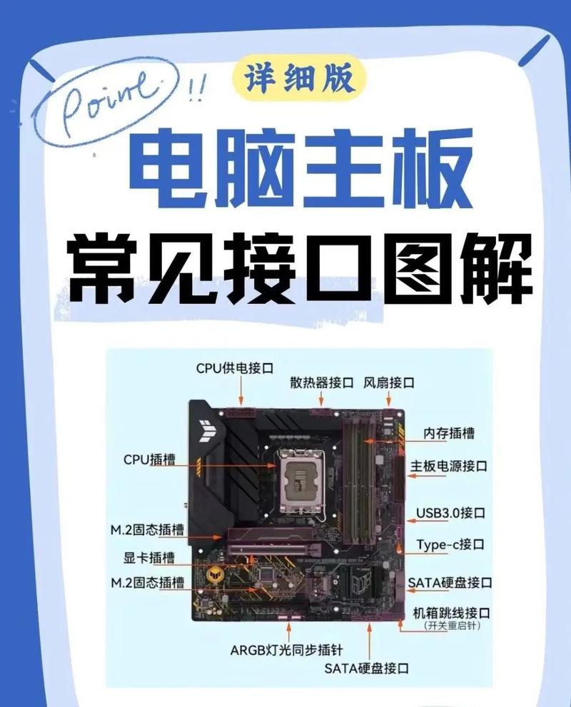 如何通过识别电脑主板上的组件和接口来理解自己电脑主板的功能和作用？