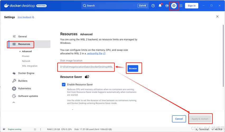 如何将Docker for Windows的默认镜像文件位置修改成一个新的路径？
