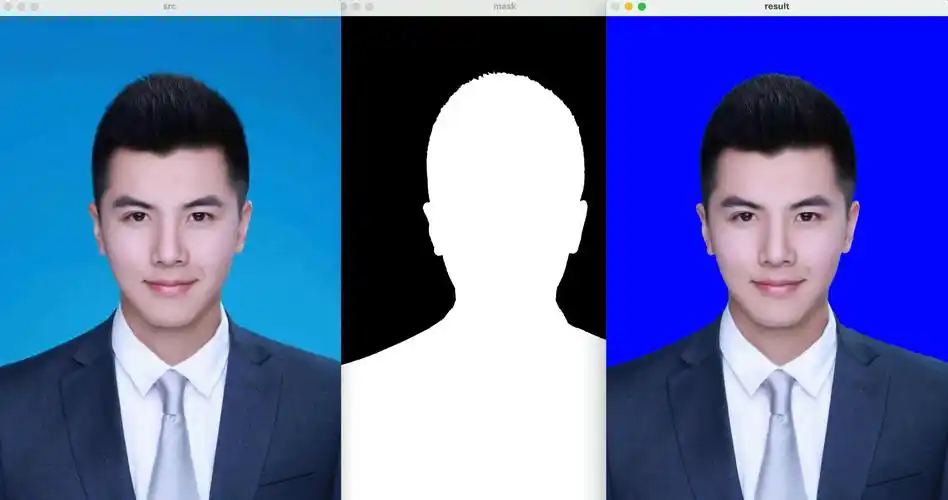 如何使用OpenCV将带有蓝色背景的照片转换为白色背景？