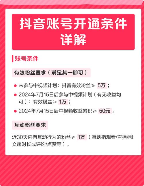抖音开通收益需要满足哪些条件？具体步骤是怎样的？