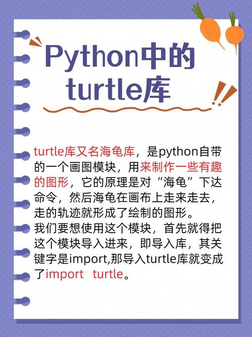 如何使用Python turtle库使海龟移动后返回原点并保持面向右方？
