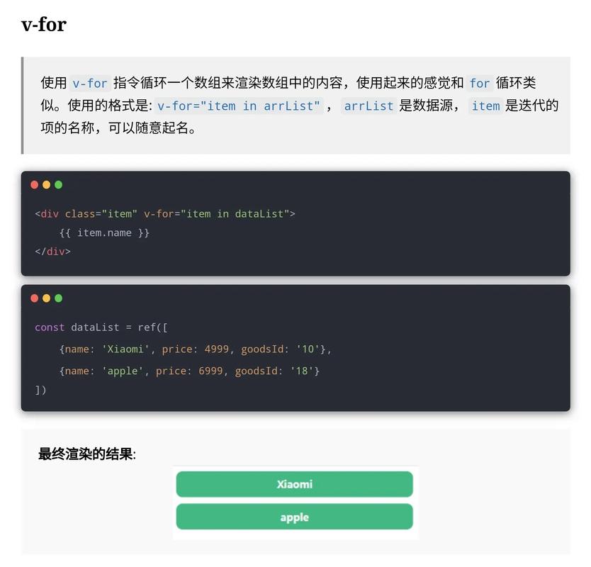 Vue3的v-for如何完美实现列表渲染？