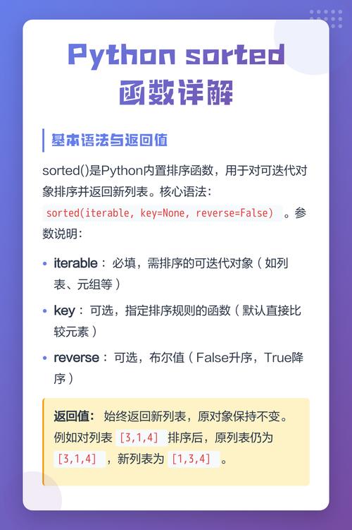 Python中sorted()函数如何实现排序机制？