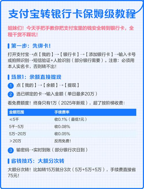 如何操作支付宝提现不收手续费，安全便捷地将余额转至银行卡？