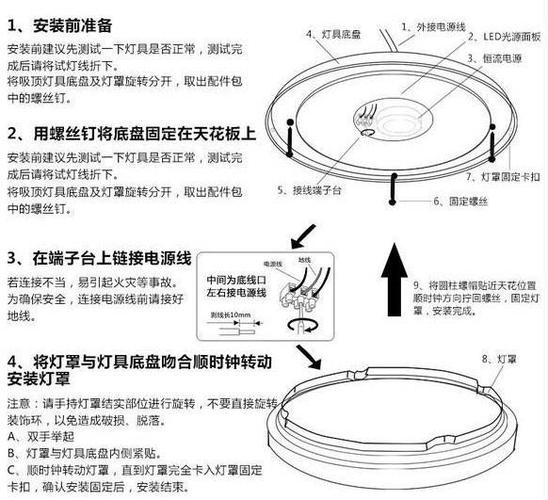 如何正确安装LED吸顶灯？详细步骤图解教学