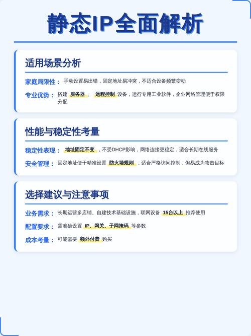 使用静态IP的WiFi更稳定，适合长期连接，您认为好还是动态IP更合适？