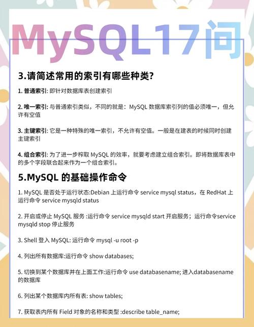 运维面试数据库方面可能会问哪些具体问题？
