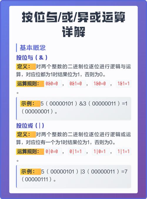 C语言位运算中，如何区分按位与、或、异或运算的结果？