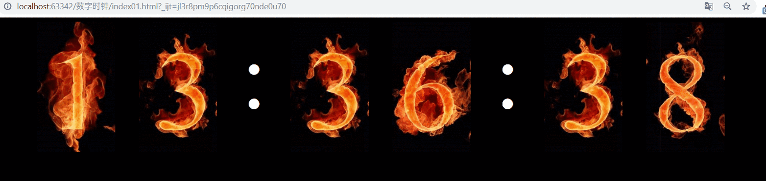 如何用JavaScript编写一个实现动态显示时间的长尾词时钟效果？