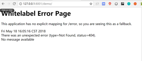 SpringBoot如何自定义Whitelabel Error Page内容替代默认白屏？