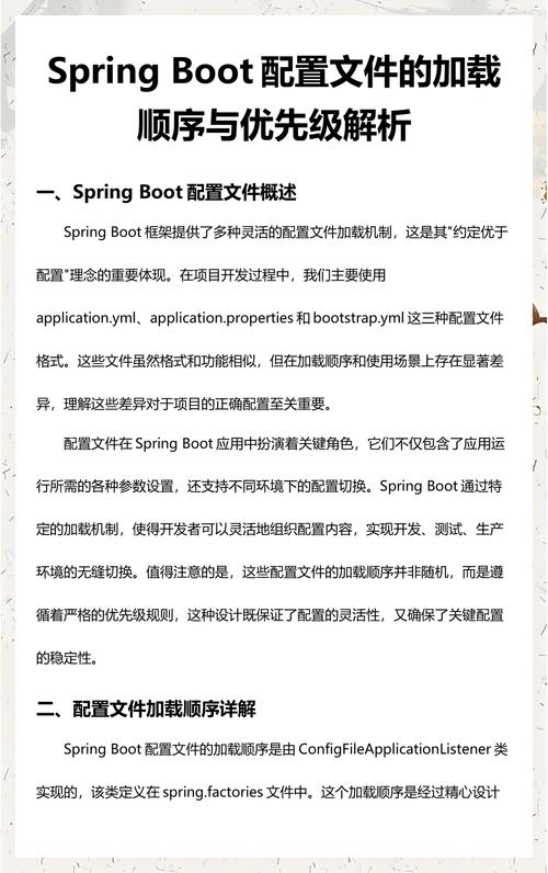 SpringBoot配置文件加载解析顺序是怎样的？