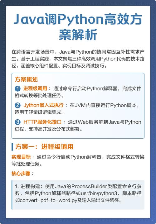 如何详细探讨Java调用Python的多种方法？