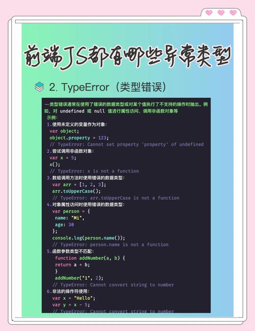 如何区分JavaScript中的各种错误类型？