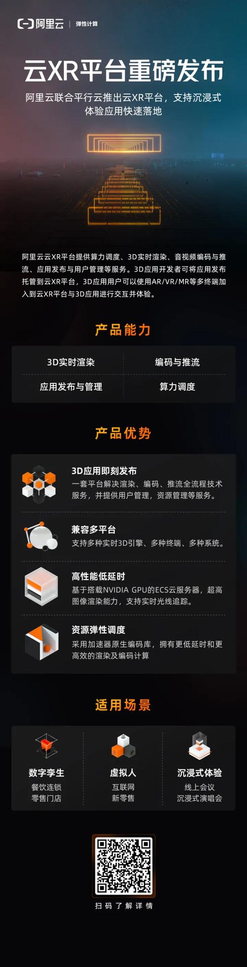 阿里云联合平行云推出的云XR平台，支持沉浸式体验应用快速落地，这样的平台有哪些应用场景呢？