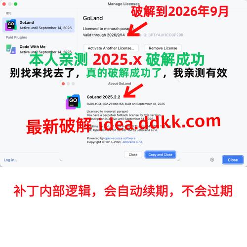 Goland如何实现永久激活，有没有简单有效的方法？