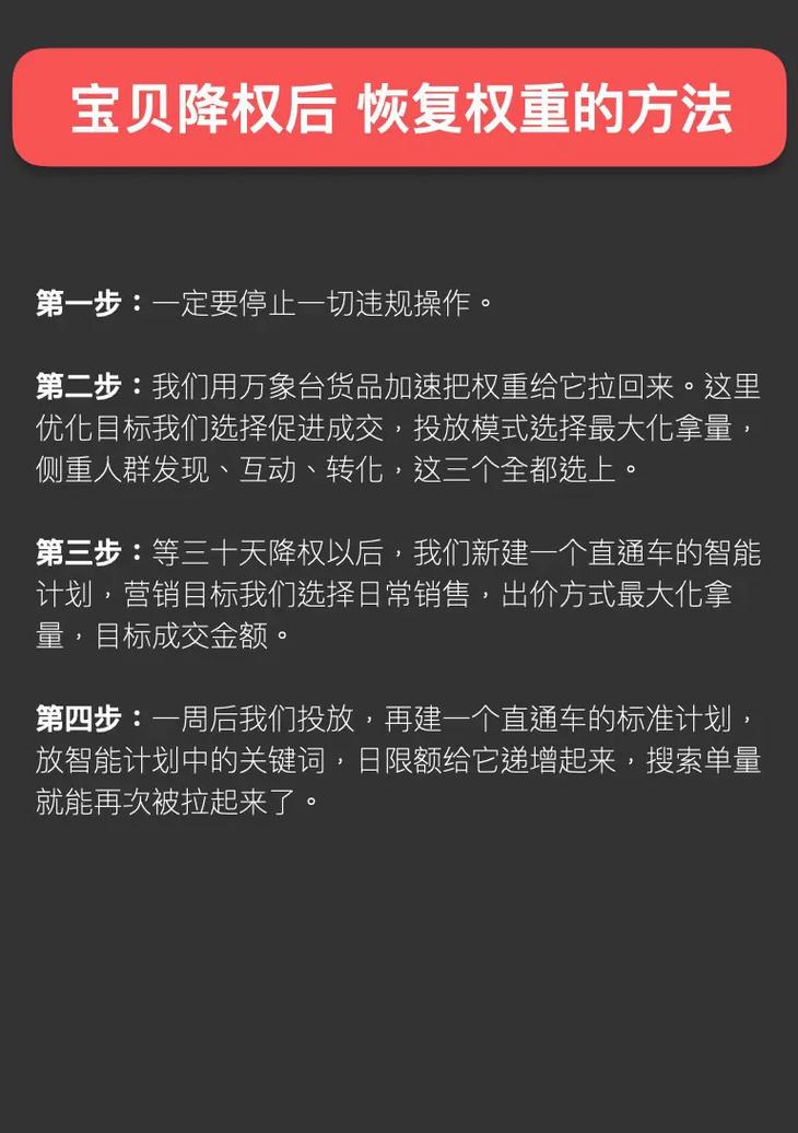 网站降权后如何通过表现与应对策略实现权重恢复？
