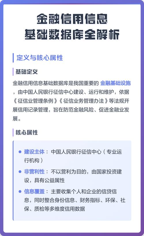 个人信用数据库核心信息具体包括哪些内容？
