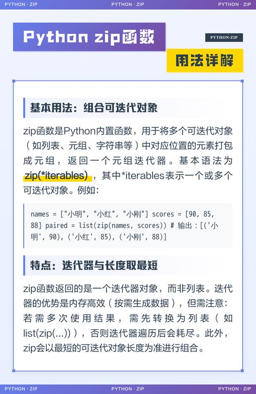 如何用Python的zip函数遍历多个列表？