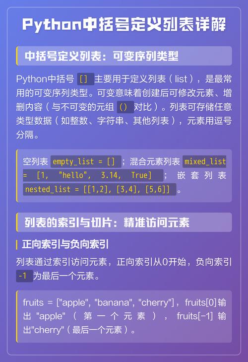 Python3中括号[]、小括号()、花括号{}有何具体应用区别？