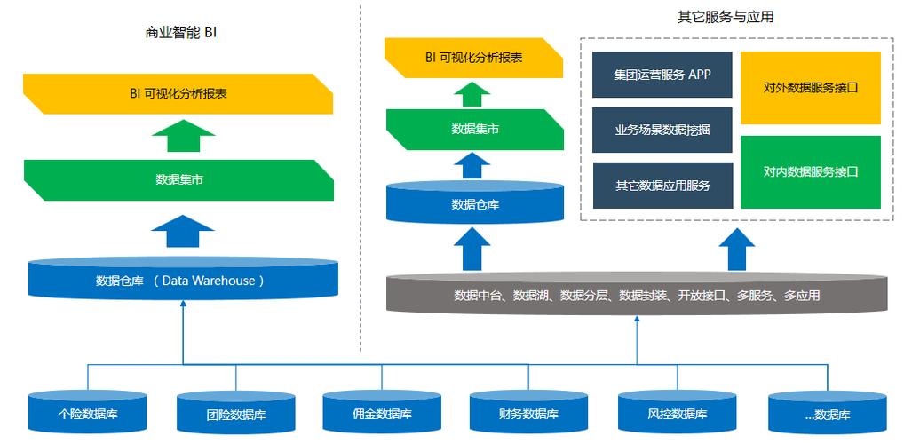 在数据库开发领域，BI具体负责哪些类型的工作？