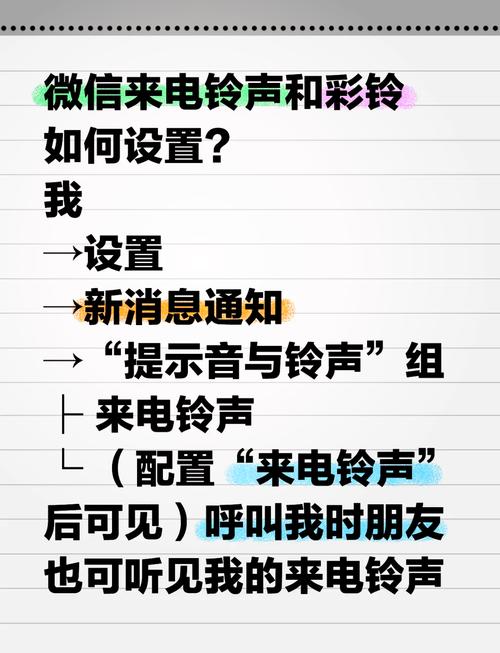 微信如何将特定铃声设置为手机来电铃声？