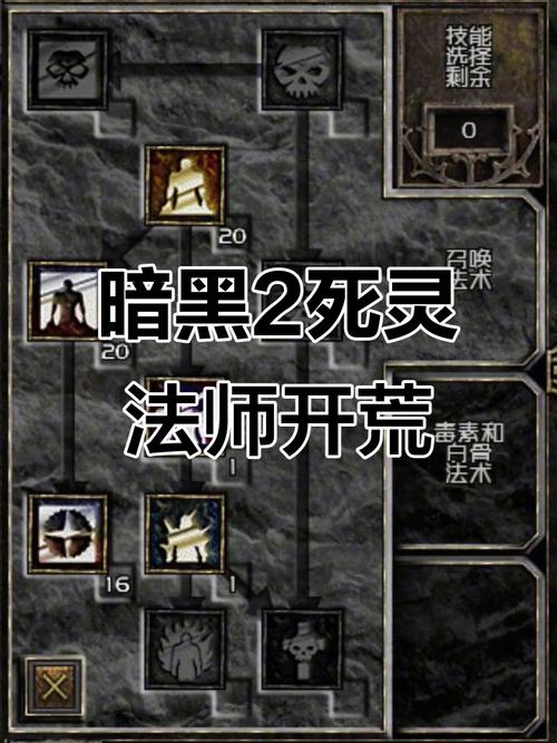 暗黑2死灵法师如何合理分配加点才能通关？