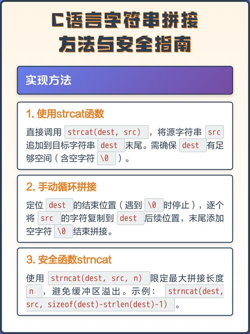 C语言中如何实现字符串拼接与分割的示例代码？