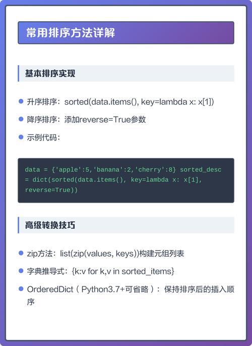 如何将Python字典按value排序？