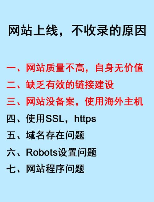 网站为何长时间未被搜索引擎收录？原因可能是什么？