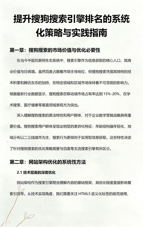 如何通过搜狗SEO秘籍快速制定策略提升网站排名？