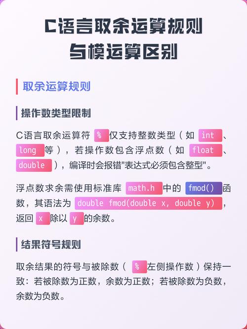 Java中模运算和取余运算有何本质不同？