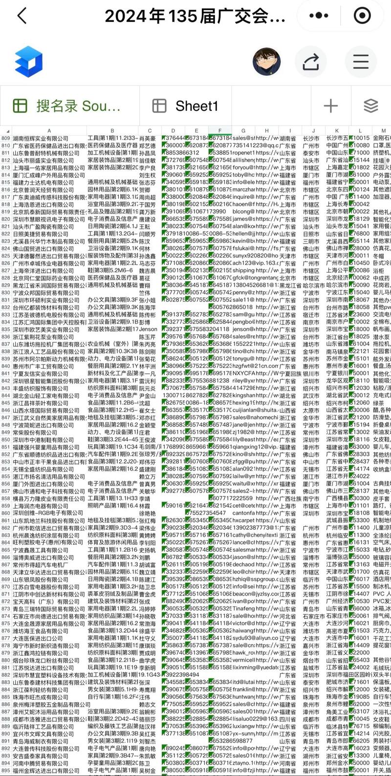 参展商数据库收集需要包含哪些详细信息？